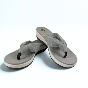 Cloudsteppers by Clarks Alda Glison Flip Flop Sandals – Gray – Women’s Size 9